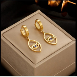 EYE HOOP EARRINGS