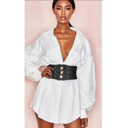 SHIRT DRESS WITH BELT