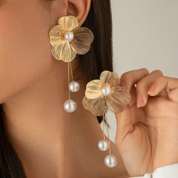 FLOWER PEARL EARRINGS