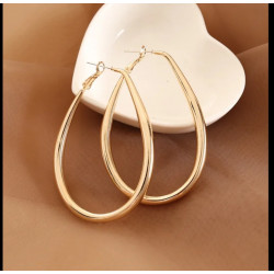 HOOP  OVAL EARRINGS
