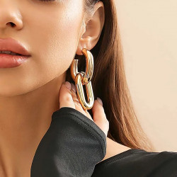 PUNK DOUBLE HOOP EARRINGS