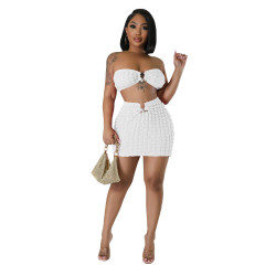 STRAP MINI SKIRT SET