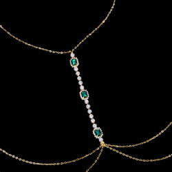 3 STONES BUST CHAIN