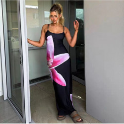 BLACK FLORAL DRESS