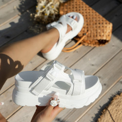 WHITE SANDALS
