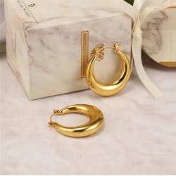 MOON CIRCLE EARRINGS