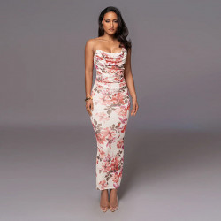 BUSTIER ONE-SHOULDER DRESS