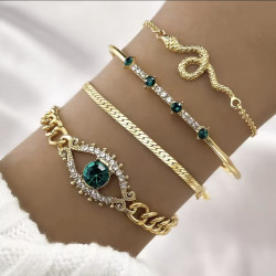 EYES SNAKE BRACELET SET