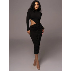 V-CUT WAIST DRESS