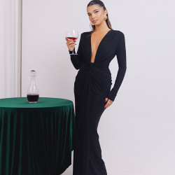 V-DESIGN GLITER DRESS