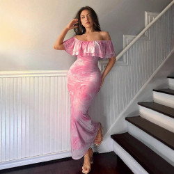 PINK LONG DRESS