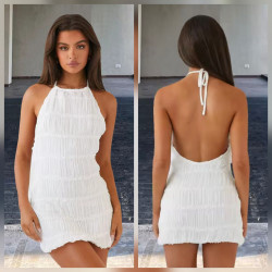 GYPSY MINI WHITE DRESS