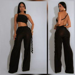BACKLESS TOP PANT SET