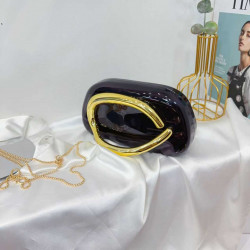 TRENDY ACRYLIC CLUTCH GLOSSY