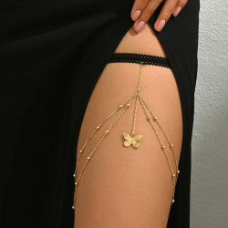 SINGLE BUTTERFLY LEG CHAIN