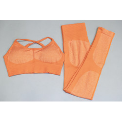 2PCS GYM LEGGING CROSS BRA