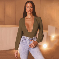 V-NECK BODYSUIT