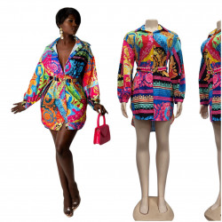 CHEMISIER PRINTED DRESS
