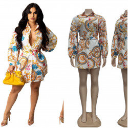 CHEMISIER PRINTED DRESS