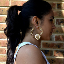 LION CHAIN EARRINGS