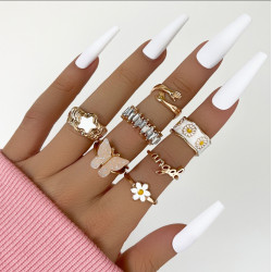 FLOWER BUTTERFY SET