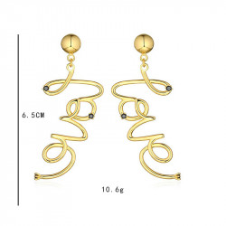 STRAIGHT LOVE EARRING