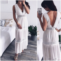 LACE LONG DRESS
