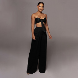 STRAP BRA AND PANTS SET