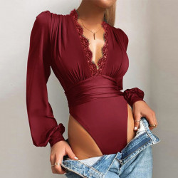 V-LACE BODYSUIT