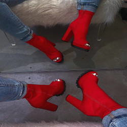 OPEN TOES BOOTS