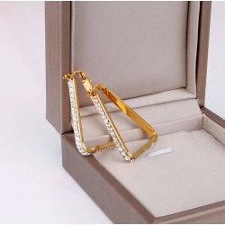 TRIANGLE ZIRCON EARRINGS