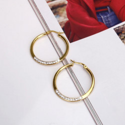 CIRCLE ZIRCON EARRINGS