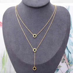 2 LAYERS MINI CIRCLE NECKLACE