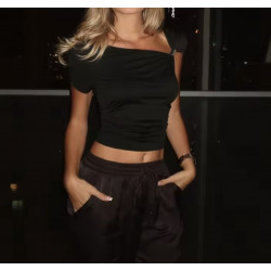 GRAP SHOULDER TOP