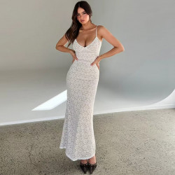 LACE HOLLOW DRESS
