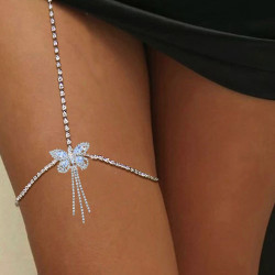 SPARKLY BUTTERFLY LEG CHAIN