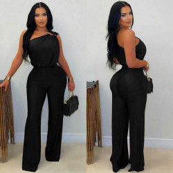 CROSS BLACK JUMPSUIT