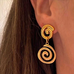SPIRAL STAINLESS EARRING