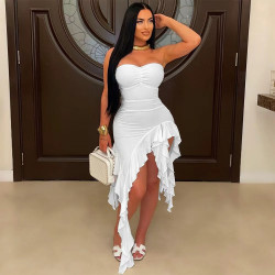 ASYMMETRIC STRAP DRESS