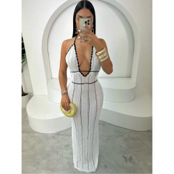 CROCHET BACKLESS DRESS