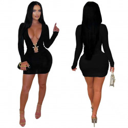 OPEN SEXY BUST DRESS