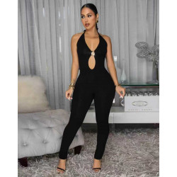 OPEN BUST JUMPSUIT