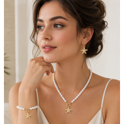 4PCS PEARL STAR SET