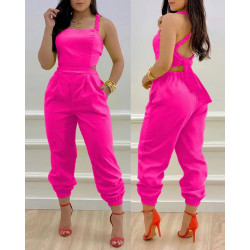 LOOSE SEXY BACK JUMPSUIT