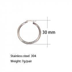 CIRCLE ZIRCON EARRINGS
